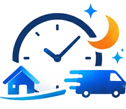 夜間・土日も対応 すぐに駆け付けます
